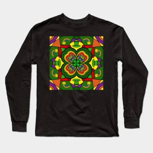 FOUR Leaf Clover -  St Patricks Day Art Long Sleeve T-Shirt